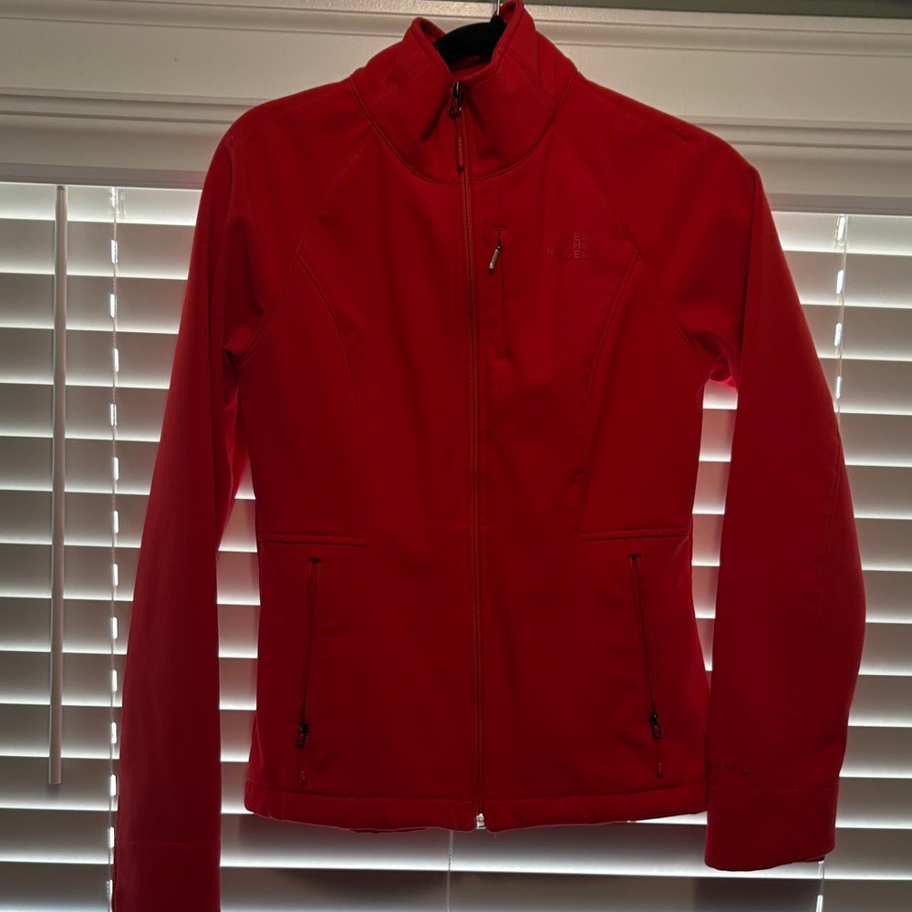 The North Face hard shell Vibrant Red Jacket size small